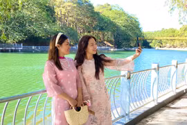 Công viên Diên Hồng dần khoác áo mới