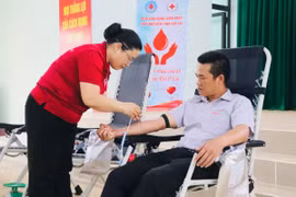 Tiếp nhận 135 đơn vị máu tại ngày hội hiến máu tình nguyện