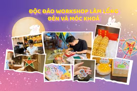 Độc đáo workshop làm lồng đèn và móc khóa