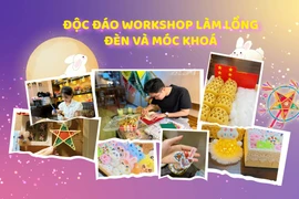 Độc đáo workshop làm lồng đèn và móc khóa