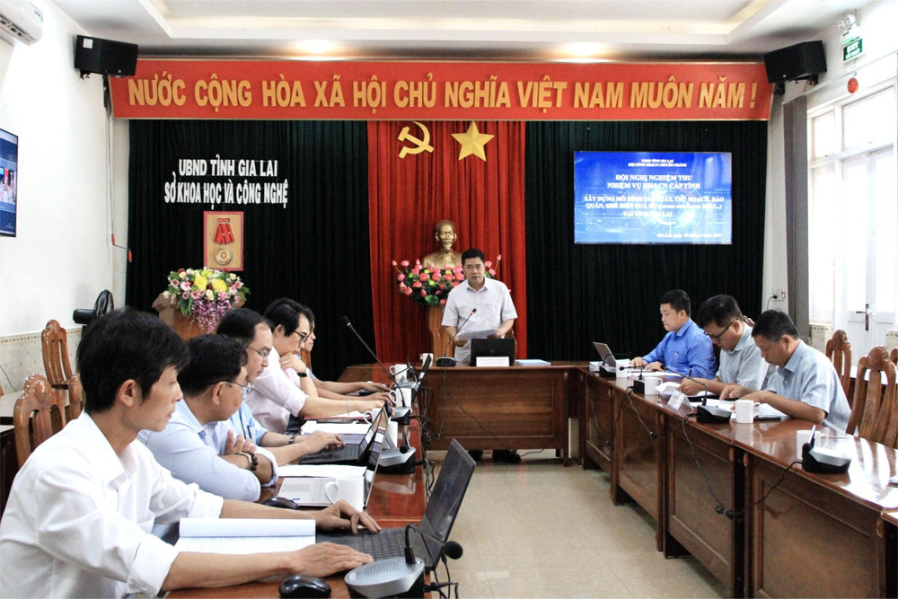 ThS Nguyễn Nam Hải-Giám đốc Sở Khoa học và Công nghệ tỉnh Gia Lai chủ trì hội nghị. Ảnh: Hoàng Hoài ths-nguyen-nam-hai-giam-doc-so-khoa-hoc-va-cong-nghe-tinh-gia-lai-chu-tri-hoi-nghi-anh-hoang-hoai.jpg