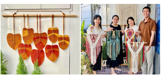 Mỗi sản phẩm của Kim Macrame đều mang một câu chuyện riêng. Ảnh: Ngọc Thắm và NVCC 5-channg-trai.png