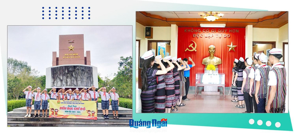Mỗi dịp tháng Ba về, học sinh thường đến tham quan, tìm hiểu các di tích lịch sử ở Ba Tơ. 8a-full.jpg