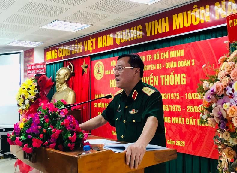 Trung tướng, PGS-TS Nguyễn Đức Hải, nguyên Tư lệnh Quân đoàn 3 phát biểu khai mạc 3a.jpg