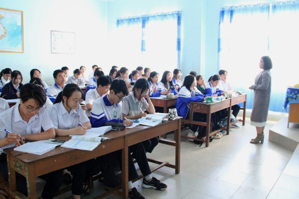Hầu hết giáo viên, cơ sở giáo dục trên địa bàn tỉnh đều chấp hành nghiêm quy định mới về dạy thêm, học thêm. Ảnh: Q.T trunganh-dd.jpg