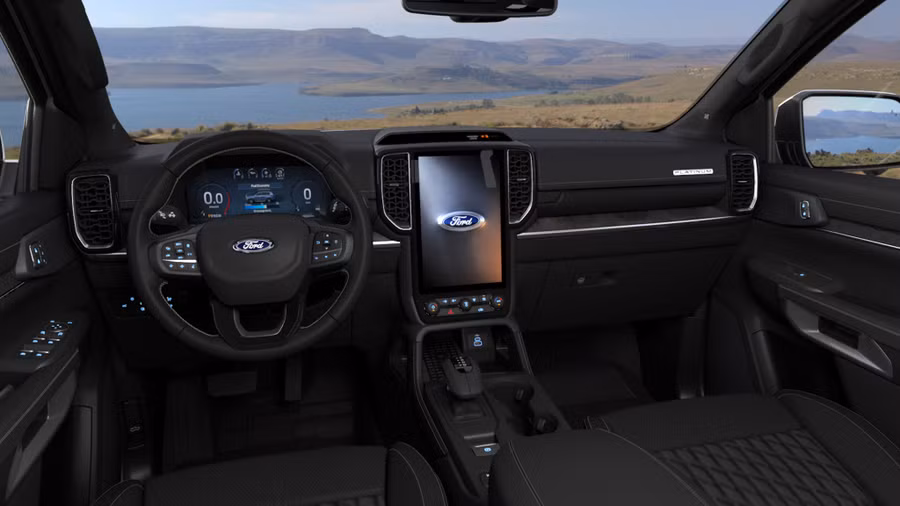 Nội thất Ford Everest với thiết kế mới rộng rãi, cao cấp, hiện đại. Ảnh: ST