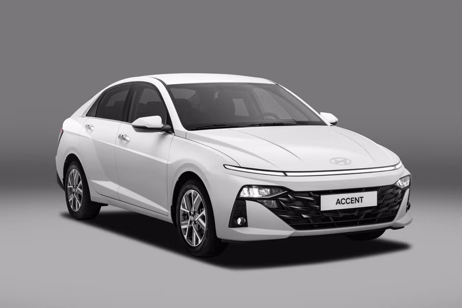 Mẫu xe Hyundai Accent. Ảnh: ST Mẫu xe Hyundai Accent. Ảnh: ST
