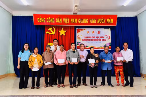 Gia Lai: Trao 50 suất quà cho nạn nhân chất độc da cam 