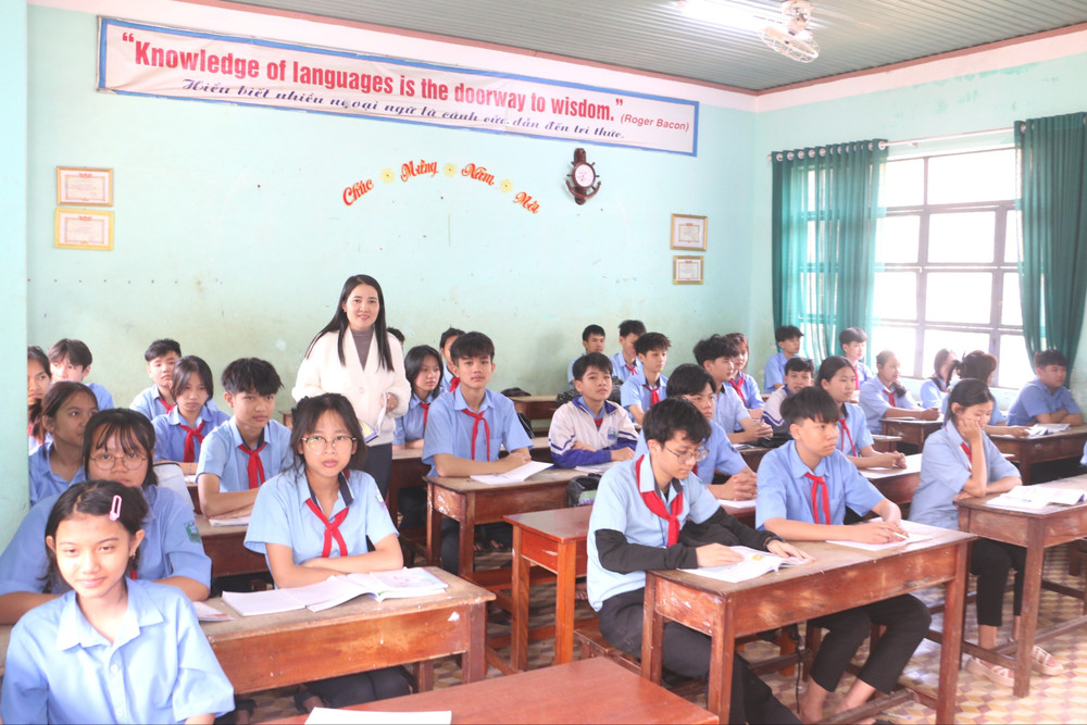 Cô Nguyễn Thị Dung rất đồng tình với các quy định mới tại Thông tư 29. Ảnh: Q.T img-7479-588.jpg