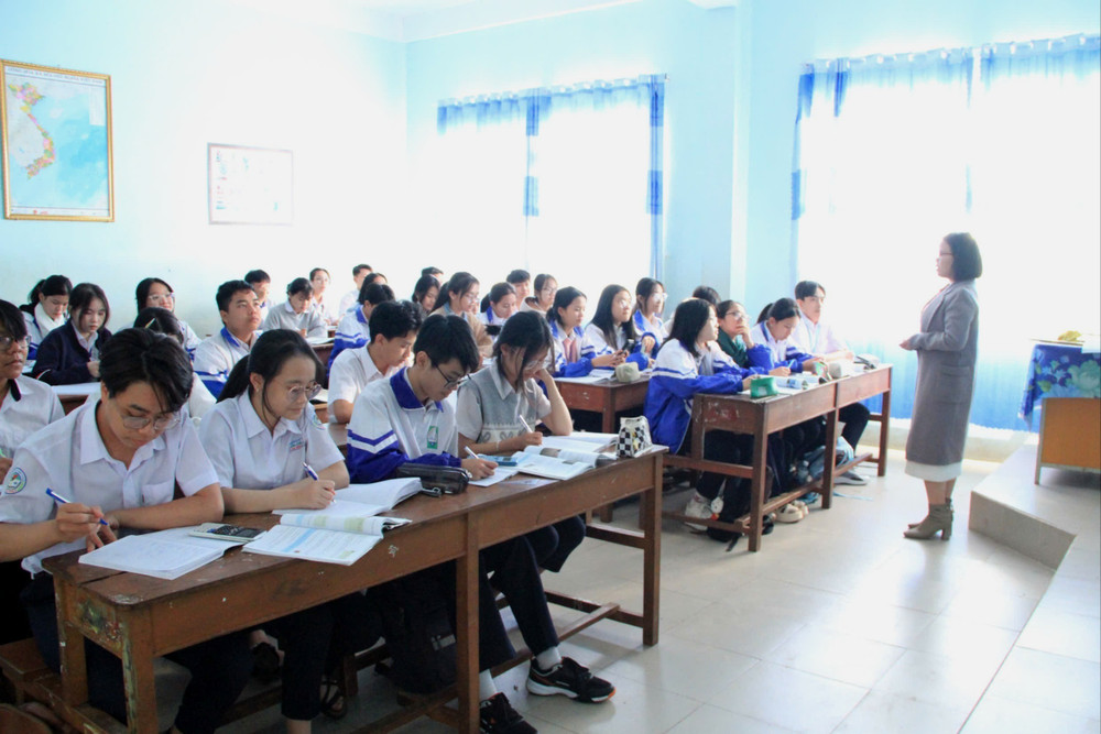 Hầu hết giáo viên, cơ sở giáo dục trên địa bàn tỉnh đều chấp hành nghiêm quy định mới về dạy thêm, học thêm. Ảnh: Q.T z6296126735553-5e67a2895cc00b168437b02eafdba2c9-7082.jpg