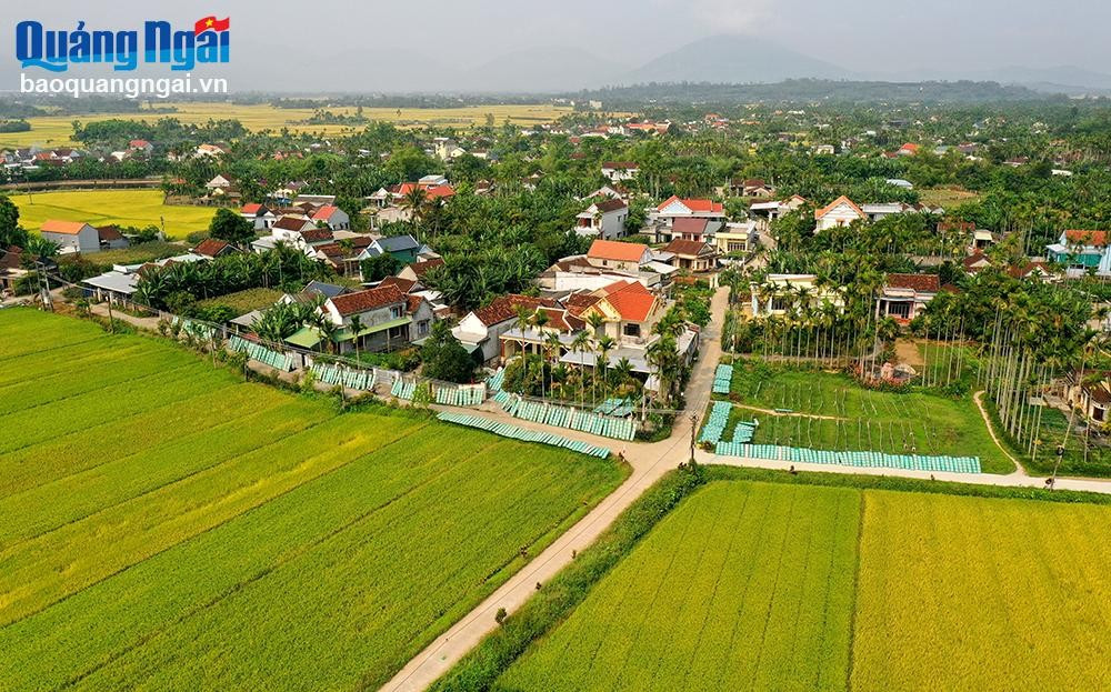 Nông thôn mới ở Mộ Đức. Ảnh: NGUYỄN MINH Nông thôn mới ở Mộ Đức. Ảnh: NGUYỄN MINH