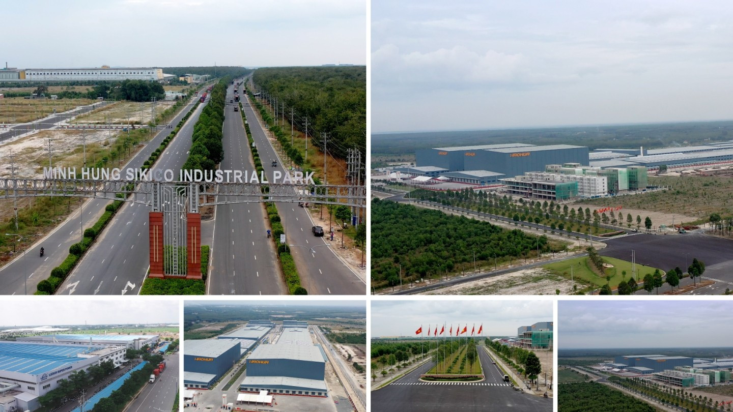 Cơ sở hạ tầng được đầu tư đồng bộ, Bình Phước đang là điểm đến hấp dẫn của nhiều nhà đầu tư trong nước và quốc tế. Trong ảnh: Một góc Khu công nghiệp Minh Hưng - Sikico, huyện Hớn Quản 33333-15020412122024.jpg