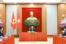 Tổng Bí thư Tô Lâm tại cuộc điện đàm với Tổng thống Liên bang Nga Vladimir Putin.