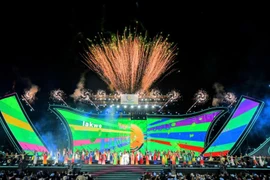 Màn biểu diễn nghệ thuật tại lễ hội.