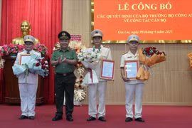 Công an tỉnh Gia Lai công bố các quyết định của Bộ trưởng Bộ Công an về công tác cán bộ