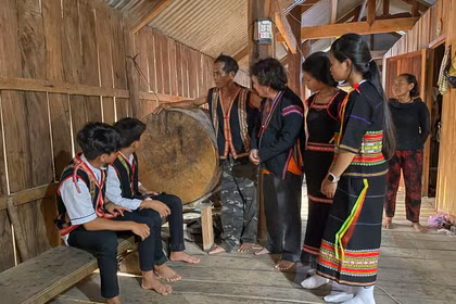 Báu vật trống cổ Jrai
