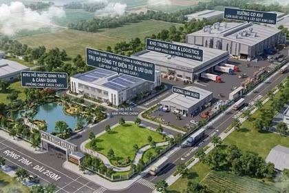 Hoài Ân bàn giao mốc ranh giới dự án nhà máy sản xuất thiết bị PCCC.