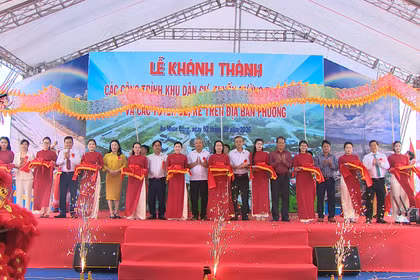 Phường An Nhơn Đông khánh thành 10 công trình chào mừng Quốc khánh 2-9.