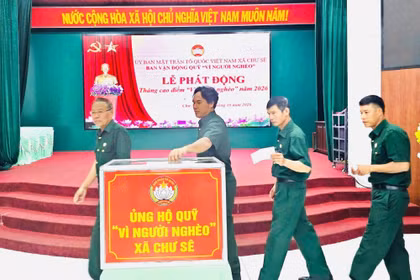 Chư Sê vận động ủng hộ Quỹ "Vì người nghèo” năm 2026