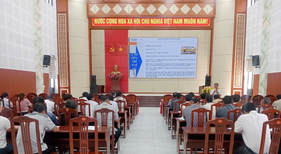 Quang cảnh hội nghị tập huấn chương trình mỗi xã một sản phẩm OCOP. Ảnh: Nguyễn Chi z6627318140038-4b832b8edaf6f244103ab3937de1797b.jpg