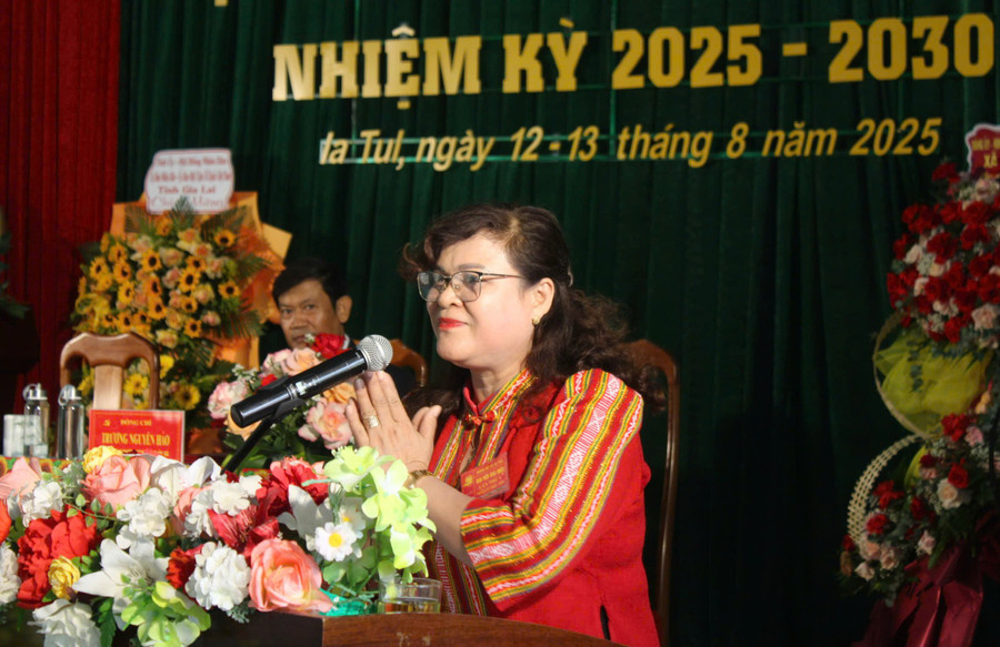 Đồng chí Rah Lan H’Dry được chỉ định giữ chức Bí thư Đảng ủy xã Ia Tul nhiệm kỳ 2025-2030. Ảnh: Vũ Chi gen-h-z6902328200554-0933d0b4ce61c291476ee85b649e6717.jpg