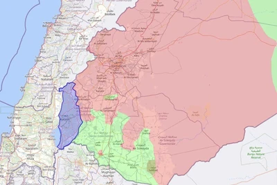  Syria: Trung bình phiến quân tiến chiếm 2.200 km2 trong một ngày 