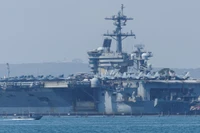 Nhóm tàu sân bay USS Abraham Lincoln đã đến Trung Đông. Ảnh: Yemen Online
