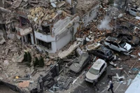 Khói bốc tên từ chiến dịch quân sự của Israel ở thành phố Gaza. Ảnh: Reuters