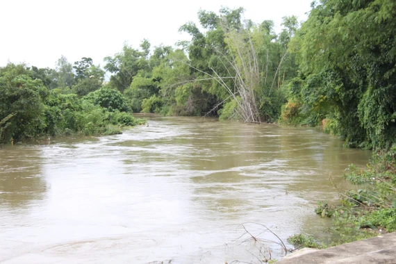 Cảnh báo lũ hạ lưu sông Kôn