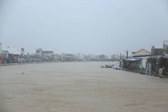 Gia Lai: Lũ trên sông Kôn có khả năng đạt đỉnh trên báo động 2