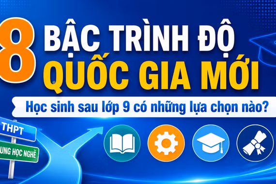 8 bậc trình độ quốc gia mới: Học sinh sau lớp 9 có những lựa chọn nào?