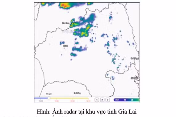 Cảnh báo giông lốc, mưa lớn cục bộ tại một số khu vực tỉnh Gia Lai