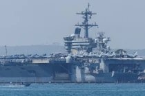 Nhóm tàu sân bay USS Abraham Lincoln đã đến Trung Đông. Ảnh: Yemen Online