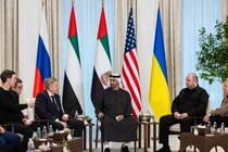 Cuộc đàm phán ba bên Nga - Mỹ - Ukraine đầu tiên được tổ chức tại Abu Dhabi. Ảnh: EPA