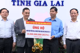 Công ty Cổ phần Thực phẩm Dinh dưỡng Nutifood hỗ trợ tỉnh Gia Lai 10 tỷ đồng khắc phục hậu quả bão số 13.