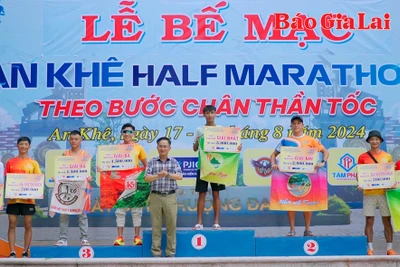 Hào hứng với cung đường chạy An Khê Half Marathon 2024