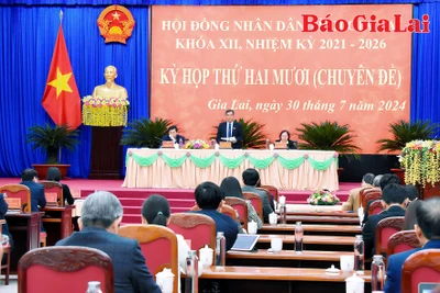 Kỳ họp thứ 20 (chuyên đề) HĐND tỉnh Gia Lai khóa XII: Tán thành chủ trương về sắp xếp đơn vị hành chính cấp huyện và cấp xã