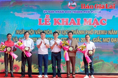 Sôi động lễ khai mạc giải chạy Gia Lai City Trail 2023