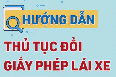 Triển khai dịch vụ công trực tuyến mức độ 4 về đổi giấy phép lái xe