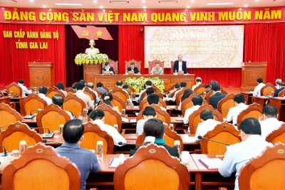 Khai mạc Hội nghị giữa nhiệm kỳ thực hiện Nghị quyết Đại hội đại biểu Đảng bộ tỉnh Gia Lai lần thứ XVI