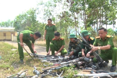 Kbang tiêu hủy 122 khẩu súng các loại và nhiều vũ khí tự chế