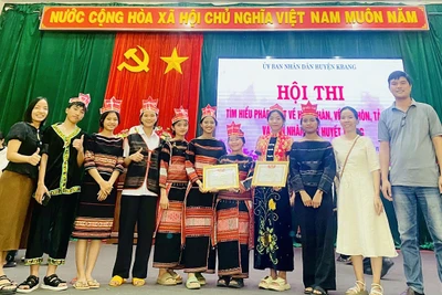 Học sinh Kbang thi tìm hiểu pháp luật về tảo hôn và hôn nhân cận huyết thống