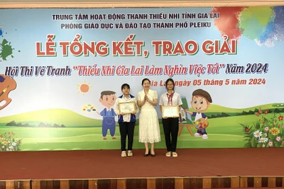 Trao 19 giải Hội thi vẽ tranh “Thiếu nhi Gia Lai làm nghìn việc tốt” năm 2024