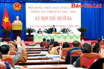 Kỳ họp thứ 13 HĐND tỉnh Gia Lai khóa XII: Thông qua 27 nghị quyết trên các lĩnh vực