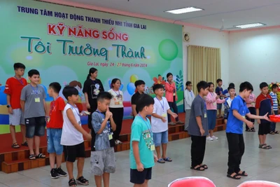 Trang bị kỹ năng sống “Tôi trưởng thành”cho 47 em thiếu nhi