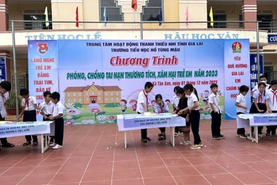 Trang bị kỹ năng phòng-chống tai nạn thương tích, xâm hại cho học sinh xã Tân Sơn