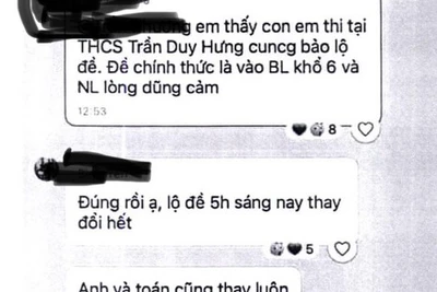 Công an Hà Nội nói gì về thông tin 'lộ đề thi' vào lớp 10?