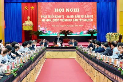 Tập trung phát triển kinh tế-xã hội gắn với bảo vệ an ninh, quốc phòng địa bàn Tây Nguyên