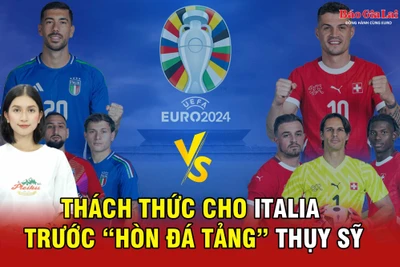 Thách thức cho Italia trước “hòn đá tảng” Thụy Sỹ