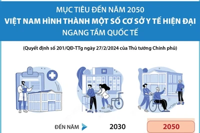 Mục tiêu đến năm 2050, Việt Nam hình thành một số cơ sở y tế hiện đại ngang tầm quốc tế